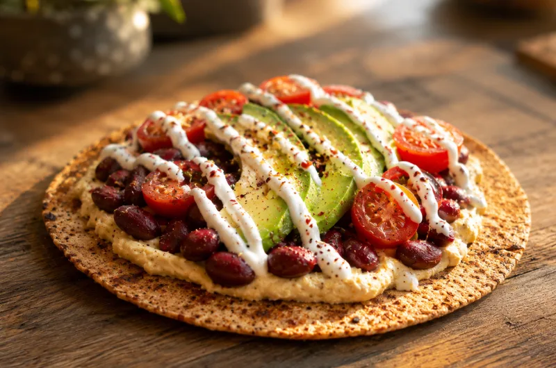 Ev Yapımı Humuslu ve Avokadolu Çıtır Lavaş Tostada Nasıl Yapılır?