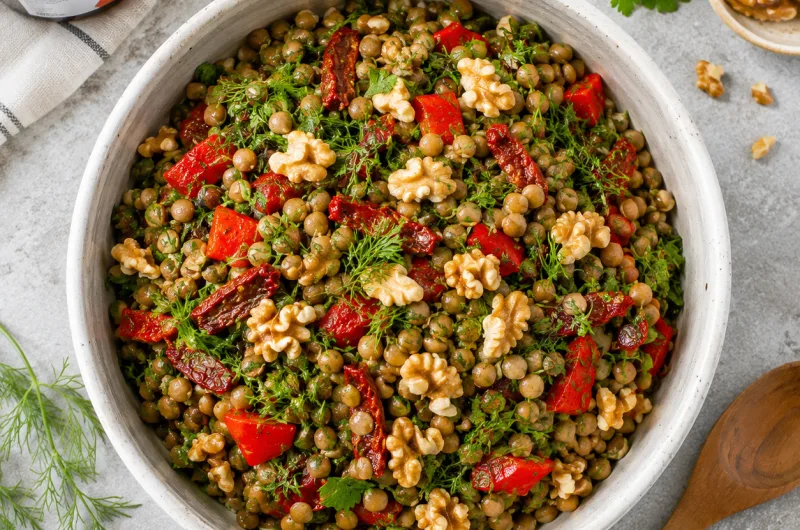 Soğuk Yeşil Mercimek Salatası Tarifi: Besleyici ve Fit Öğün.