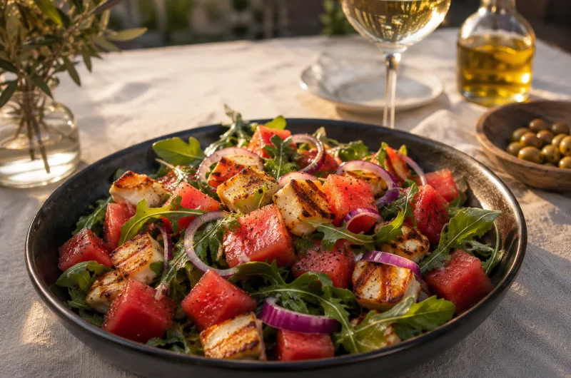 Karpuzlu ve Hellimli Gurme Salata Tarifi: Serinletici Yaz Salatası