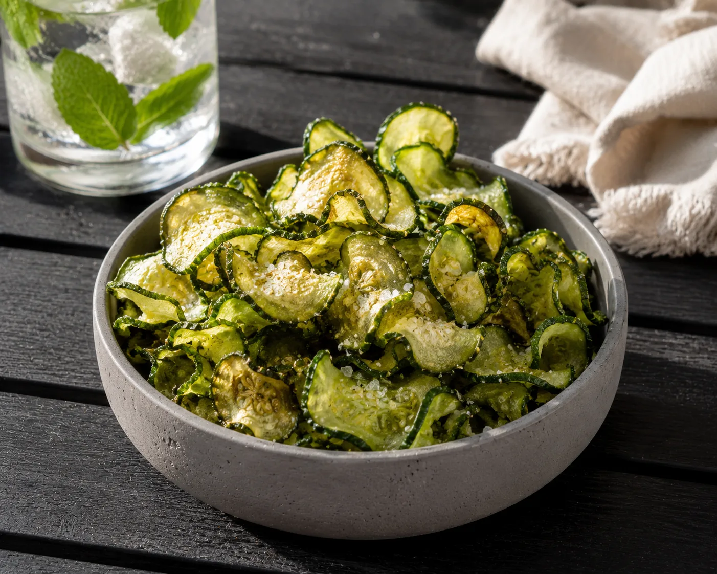 Sıfır Kalorili Çıtır Salatalık Kabuğu Cipsi: Airfryer Fit Atıştırmalık