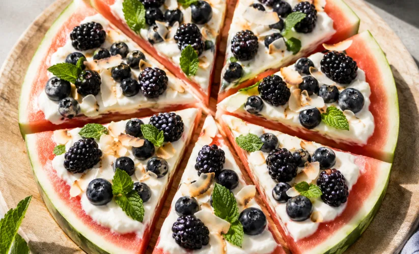 Yoğurtlu Karpuz Pizzası Tarifi